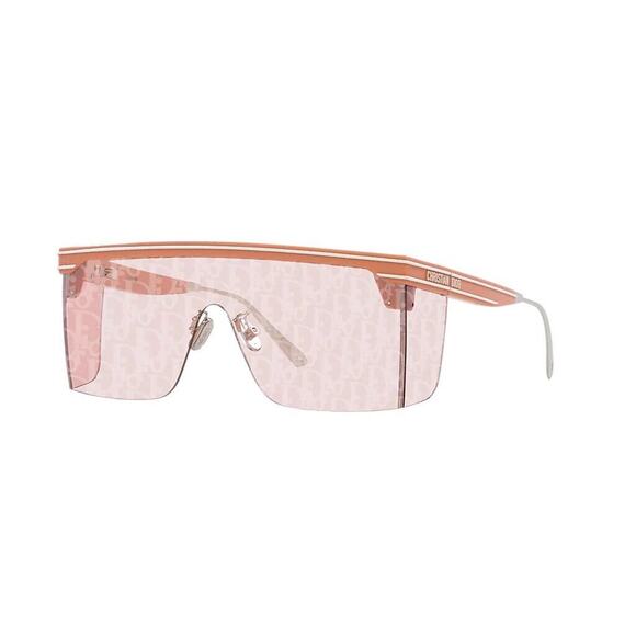 Christian Dior Women's DIORCLUB M1U Pink/Pink Logo Shield Sunglasses - Picture 1 of 14